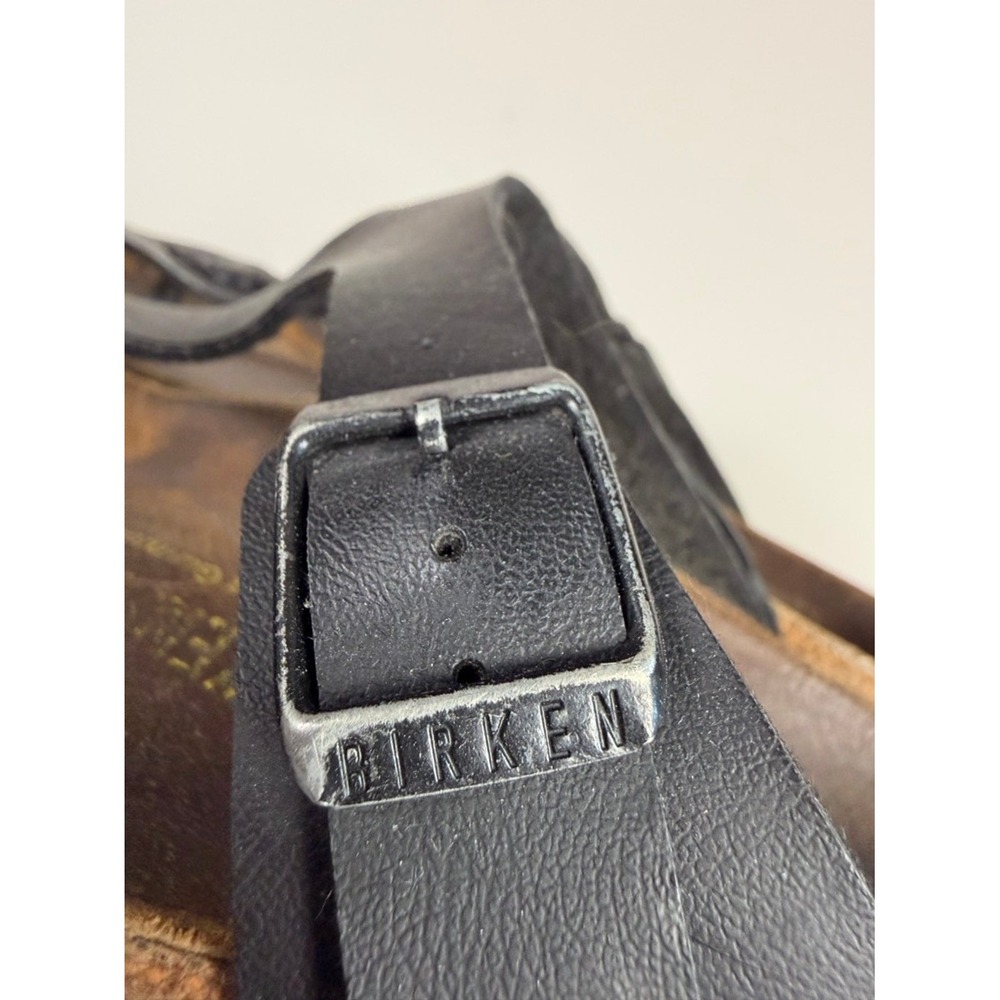 Birkenstock Gizeh Black Leather Thong Sandals Women's Size 40 EU 9 US - Picture 5 of 12